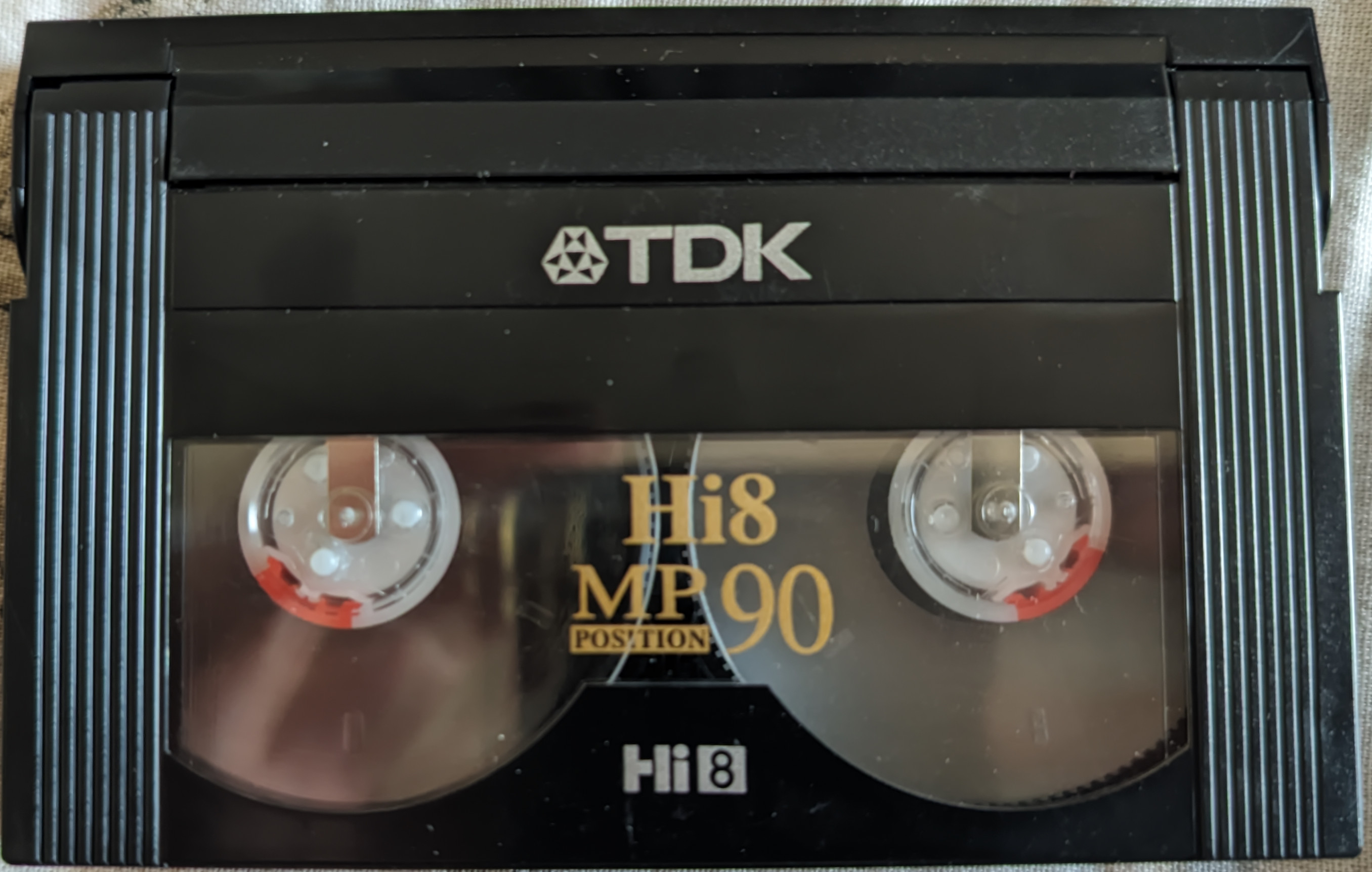 hi8 cassette front side