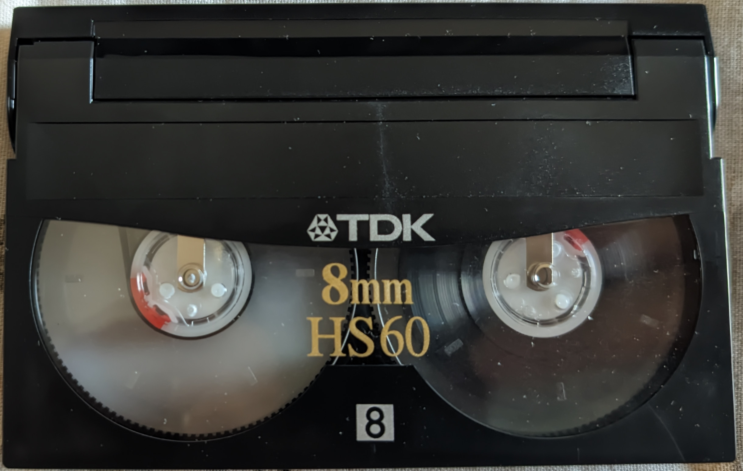 video8 cassette front side